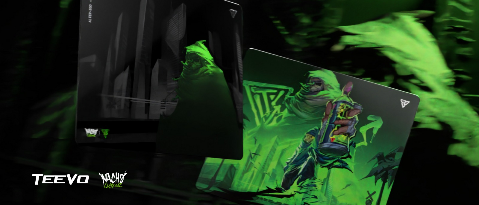Teevolution x NachoCustomz glass mousepad preview
